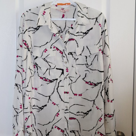 Size X Button Down Blouse - Picture 1 of 8